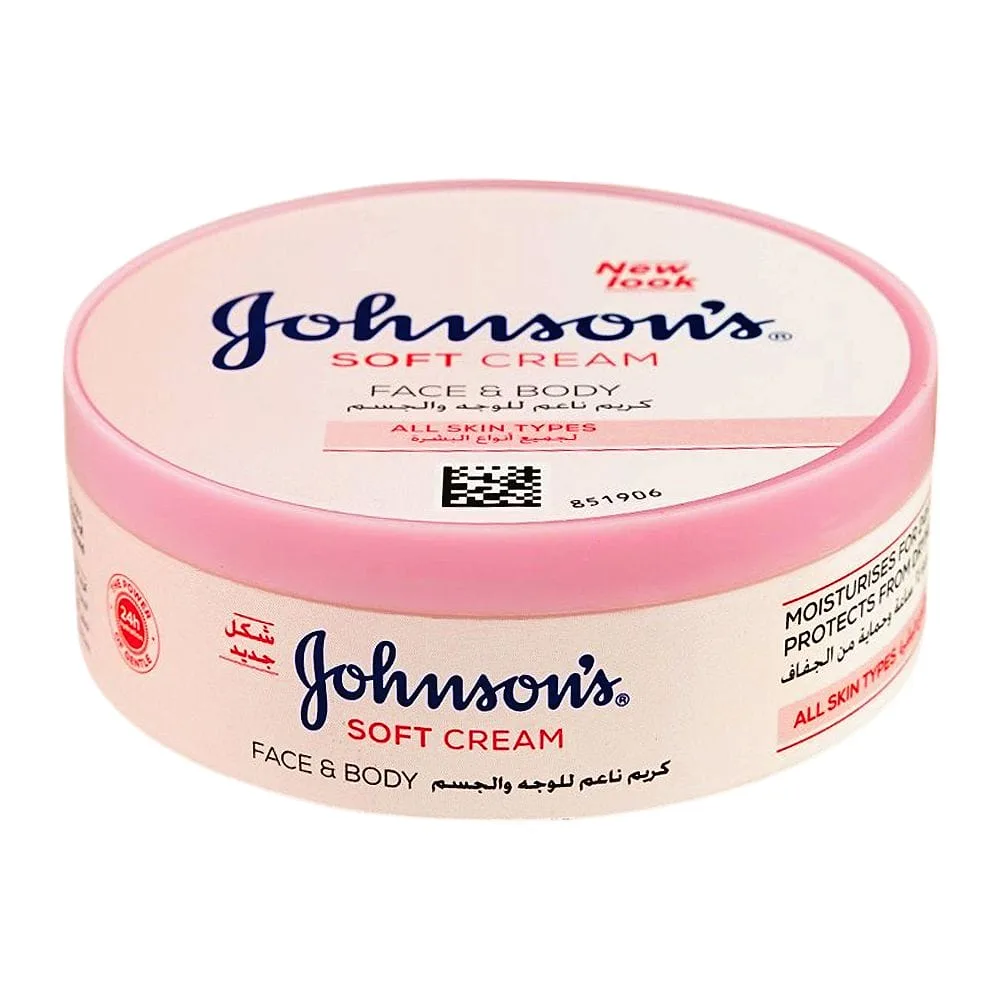 Johnson Face & Body Soft Cream, For All Skin Types, 200ml