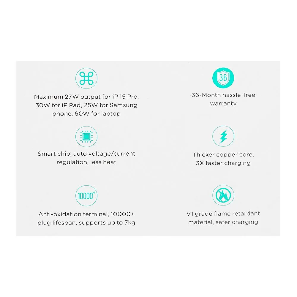 Close-up design of joyroom fast charging data cable (type-c to type-c, 1.2m, 60w), white s-a14