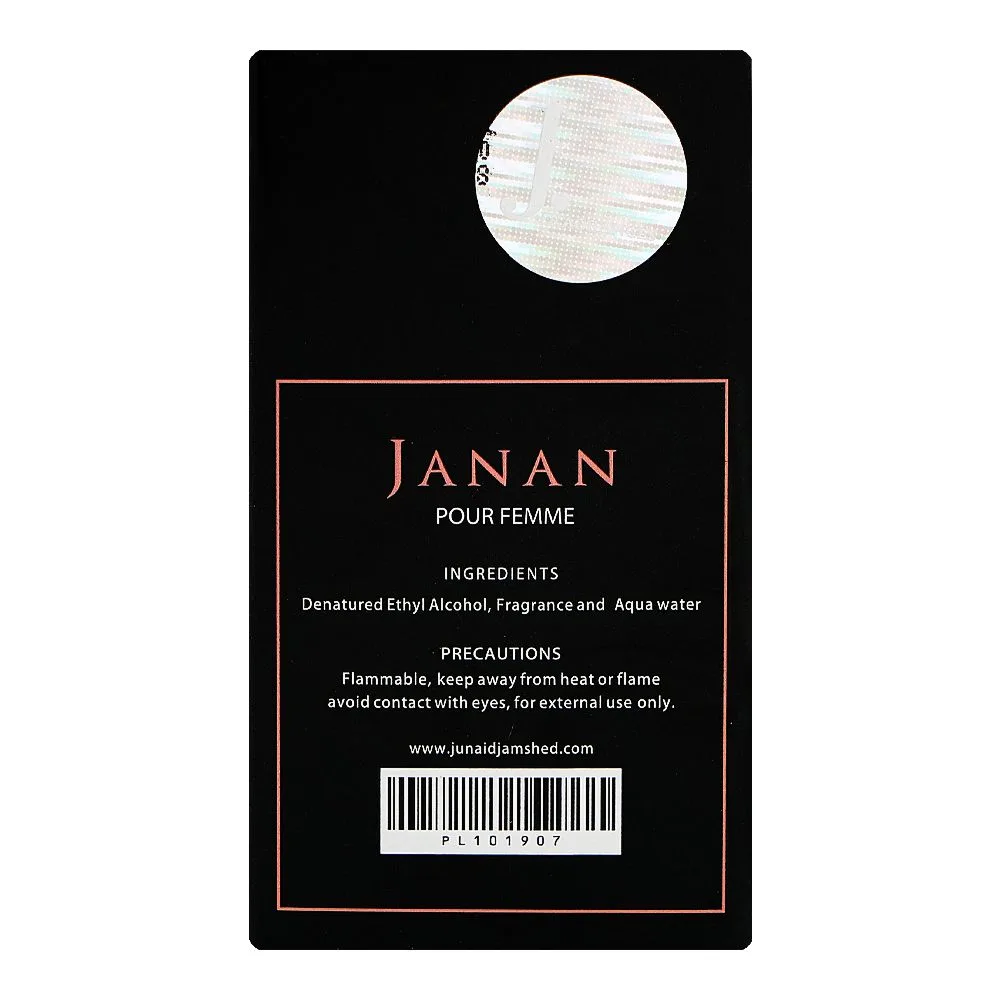 Comfortable casual junaid jamshed j. janan pour femme, eau de parfum, for women, 30ml