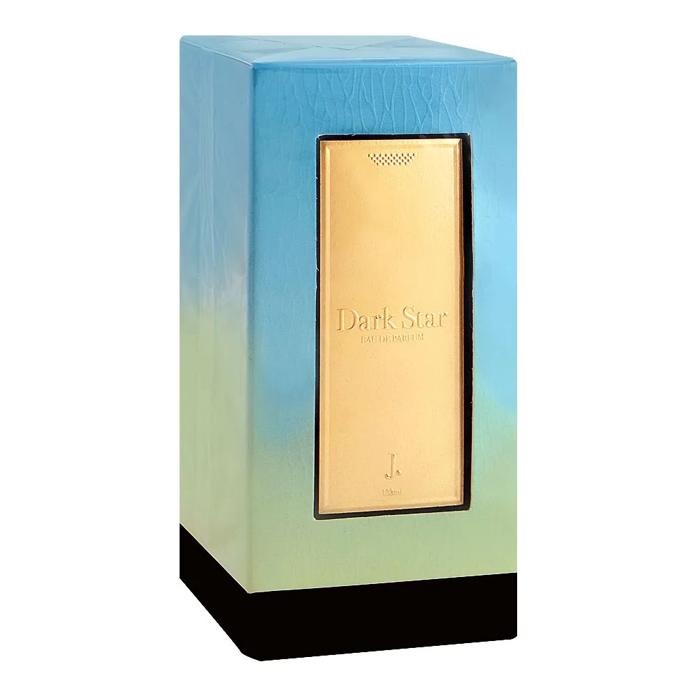 Side view of junaid jamshed j. mika dark star, eau de parfum, for women, 100ml