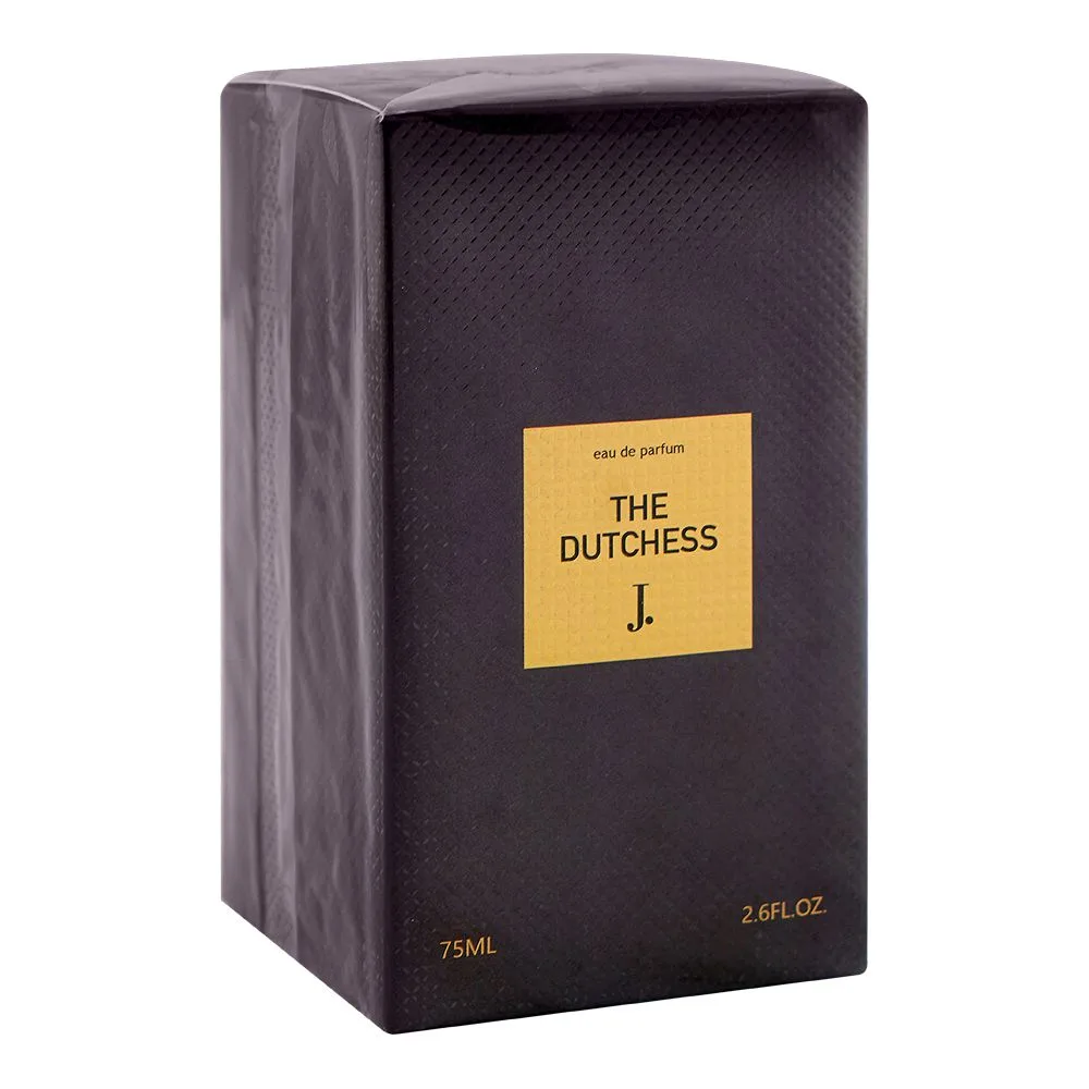 Side view of junaid jamshed j. the dutchess, eau de parfum, for women, 75ml