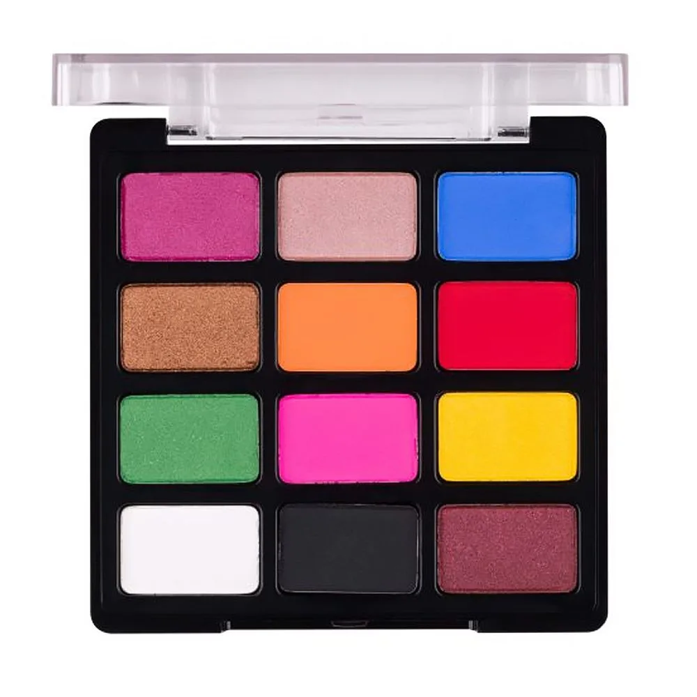 Junaid Jamshed Note Love At First Sight Eyeshadow Palette, 210 Festival Time, 1.3g X 12-Pack
