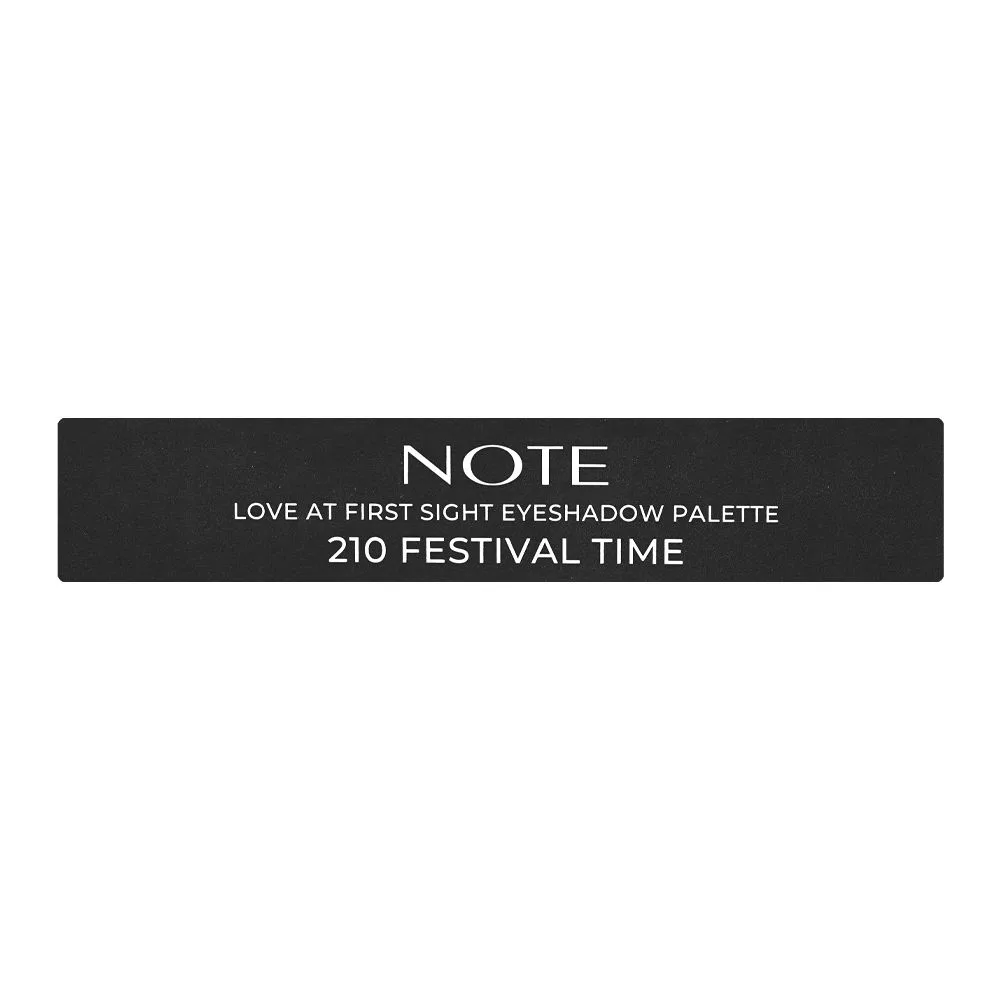 Junaid Jamshed Note Love At First Sight Eyeshadow Palette, 210 Festival Time, 1.3g X 12-Pack makeup palette detail view