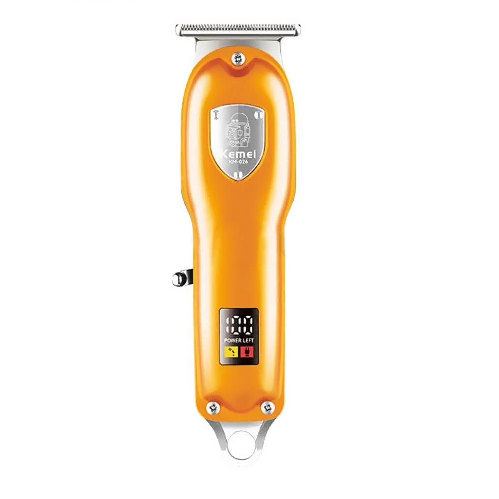 Kemei LCD Display Hair Trimmer, 600mAh Battery, 120 Minutes Runtime, KM-026