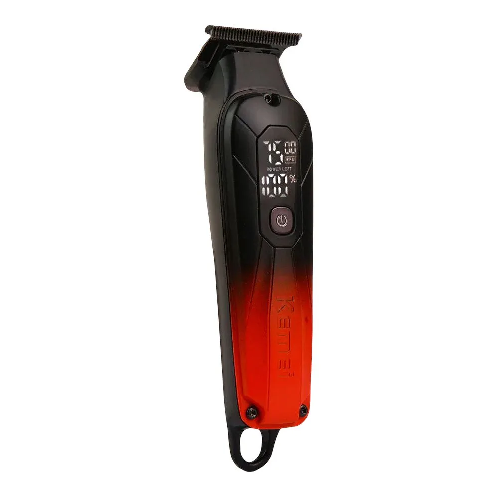 Kemei LCD Display Professional Hair Trimmer, 1200mAh Battery, 150 Minutes Runtime, KM-1741