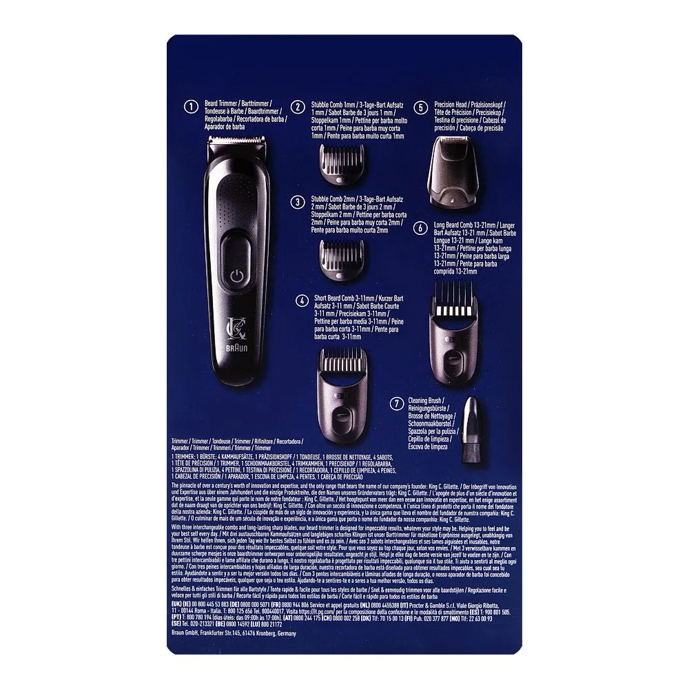 Side view of king.c. gillette beard trimmer