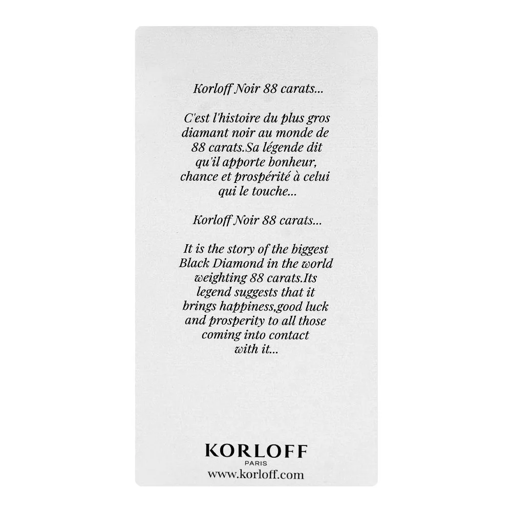 Comfortable casual korloff lady in white, eau de parfum, for women, 88ml