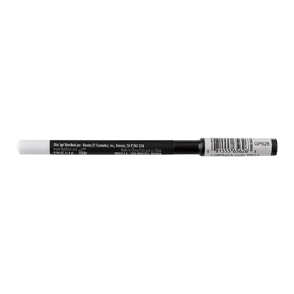 Side view of l.a. girl eyeliner, gp626 white, 1.3g