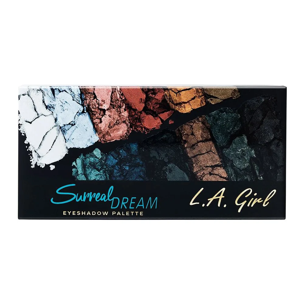 L.A. Girl Fanatic Eyeshadow Palette, GES416 Surreal Dream 12-Pack shades and color detail