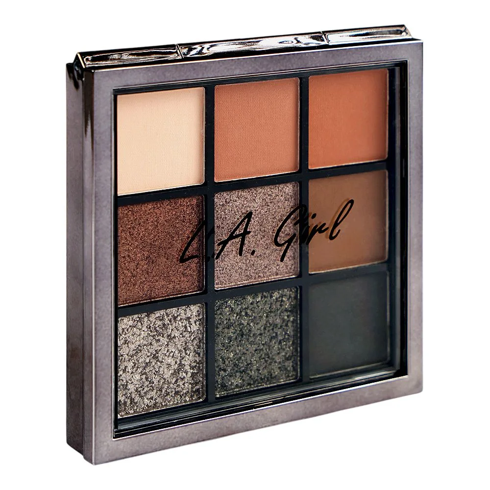 L.A. Girl Keep It Playful Eyeshadow Palette, GES433 Downplay, 9-Pack