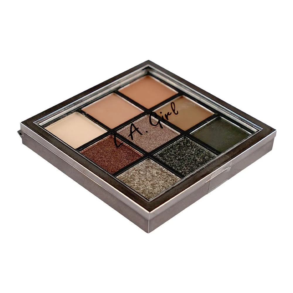 L.A. Girl Keep It Playful Eyeshadow Palette, GES433 Downplay 9-Pack close up view