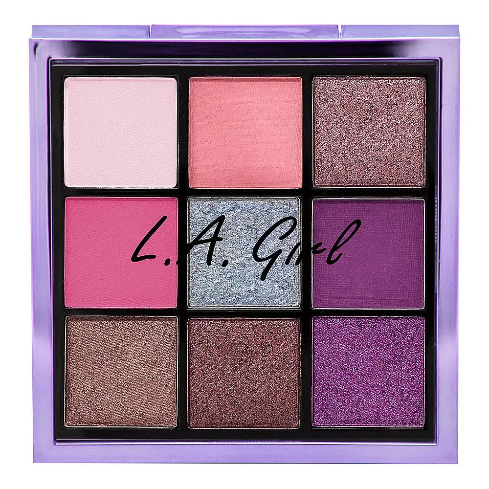 L.A. Girl Keep It Playful Eyeshadow Palette, GES436 Playtime, 14g 9-Pack close up view