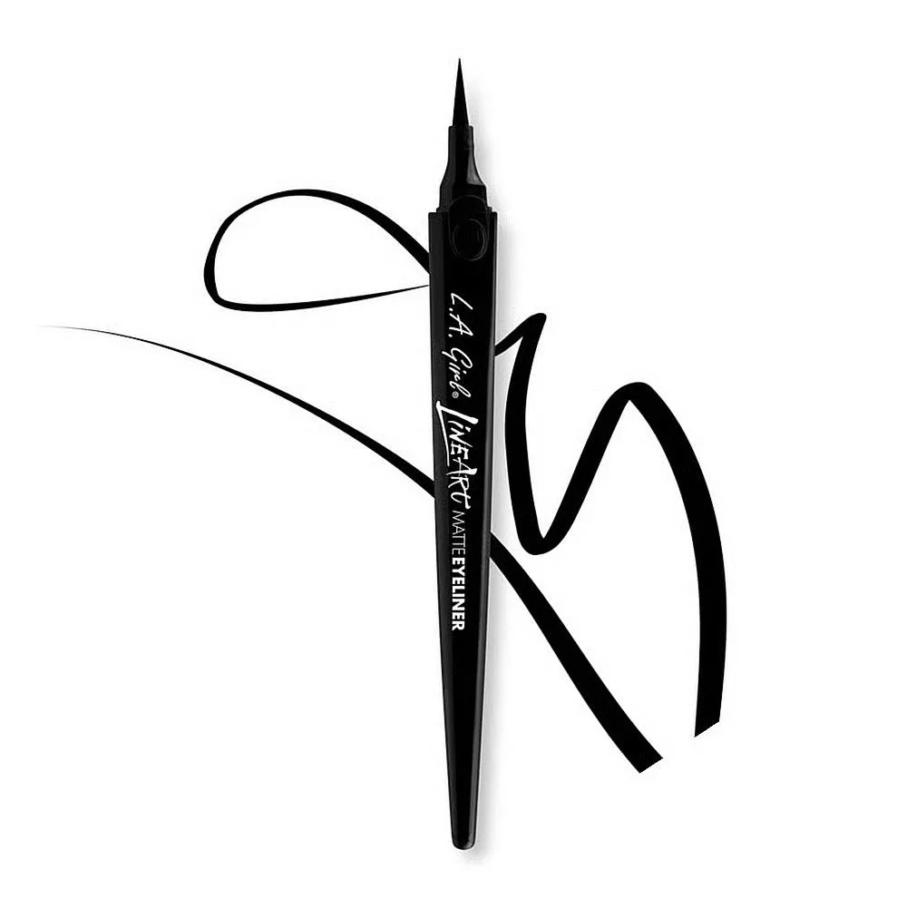 L.A. Girl Line Art Matte Eyeliner, GLE71228 Intense Black, 1ml