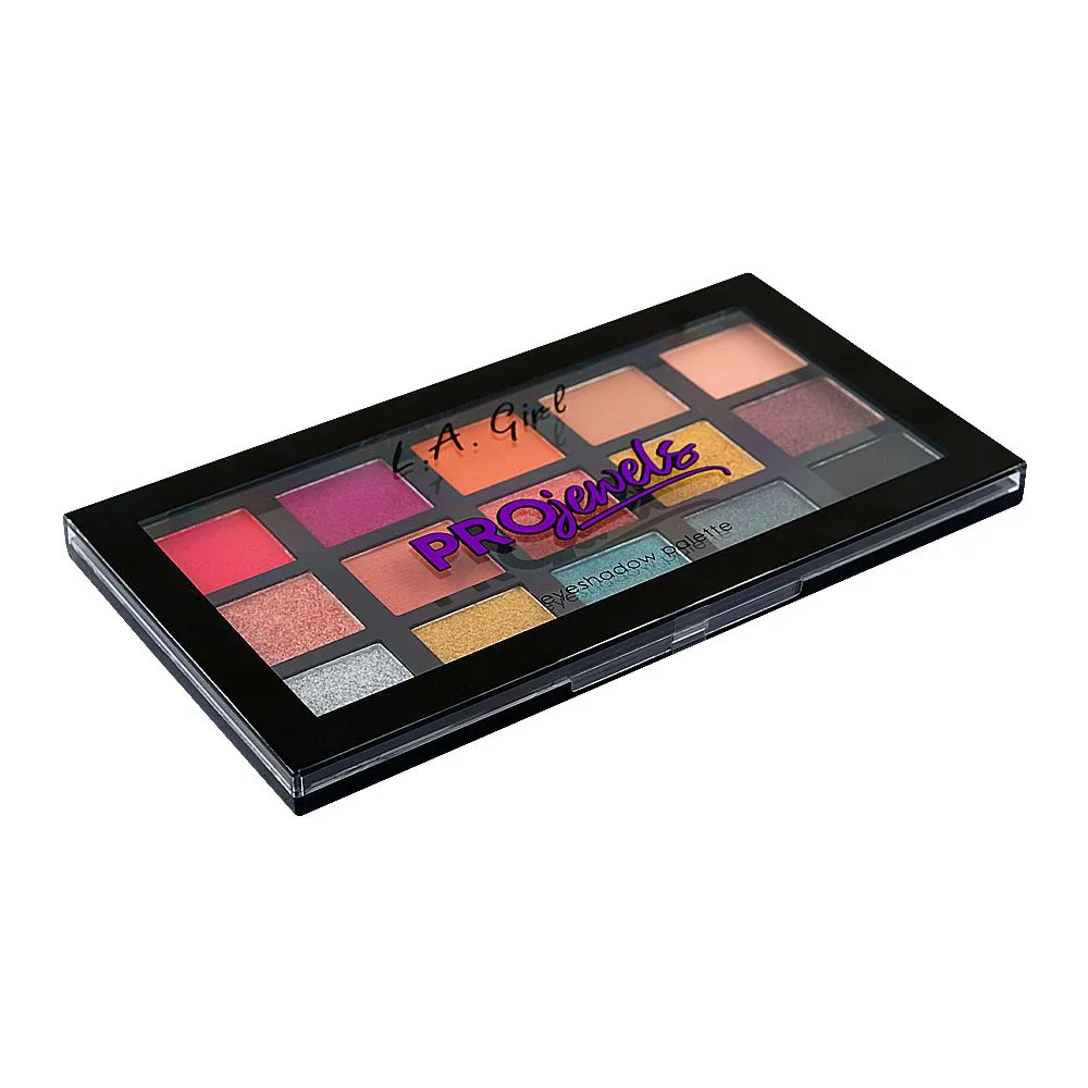 L.A. Girl Pro Jewels Eyeshadow Palette, GES225 Pro-Jewels, 18g, 15-Pack