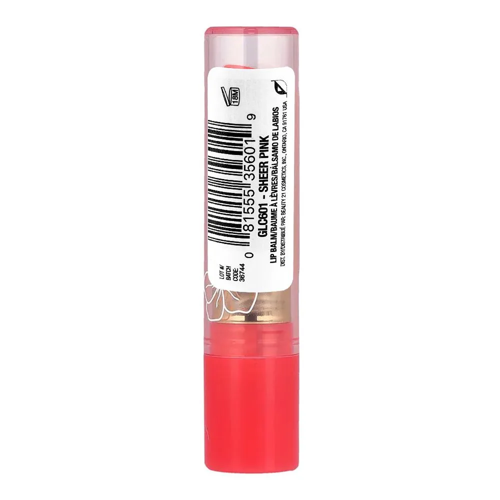 Comfortable casual l.a. girl sheer tint lip balm, glc601 sheer pink