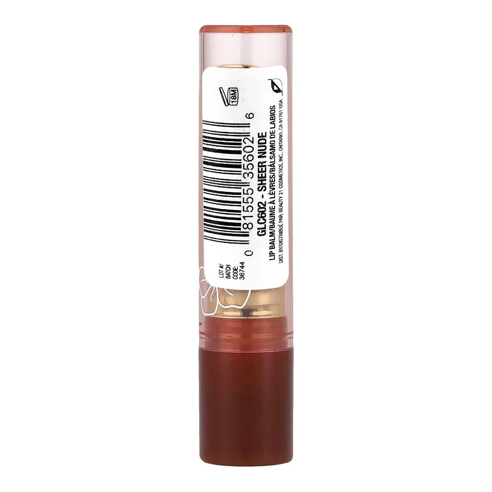 Comfortable casual l.a. girl sheer tint lip balm, glc602 sheer nude