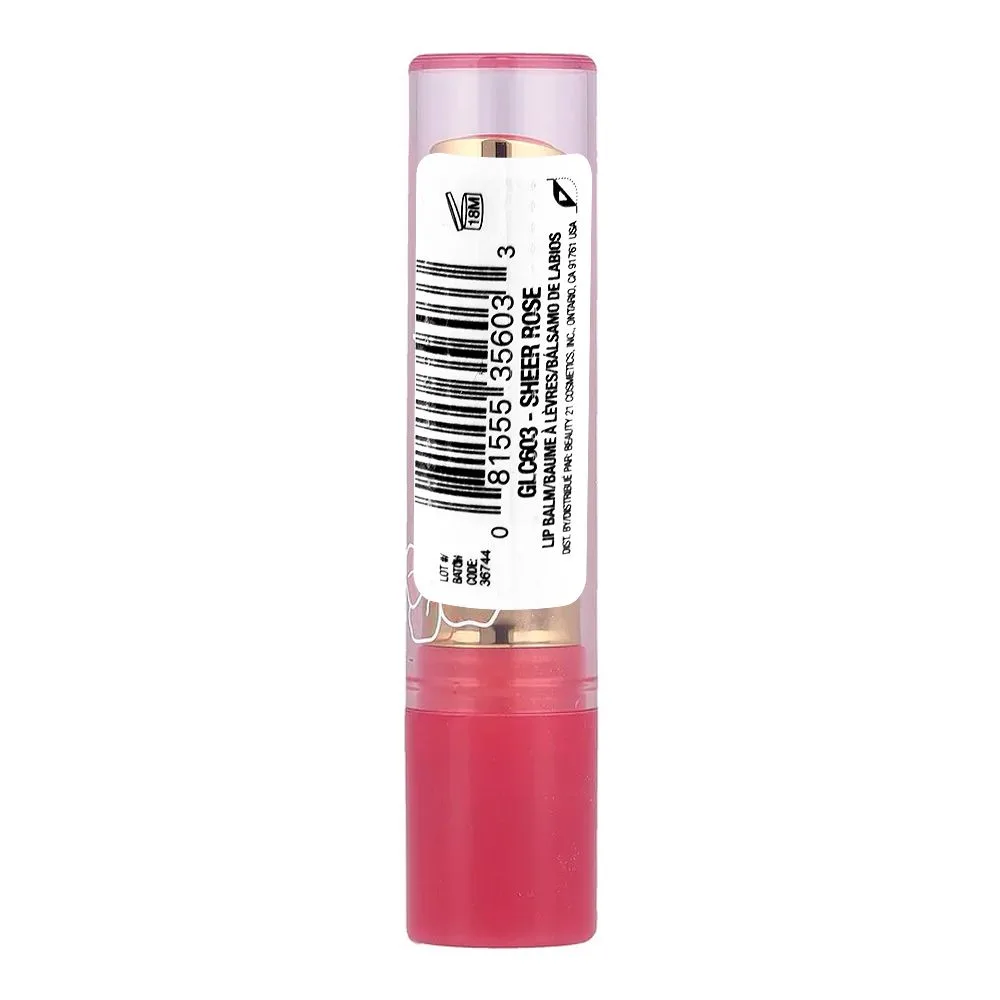 Comfortable casual l.a. girl sheer tint lip balm, glc603 sheer rose