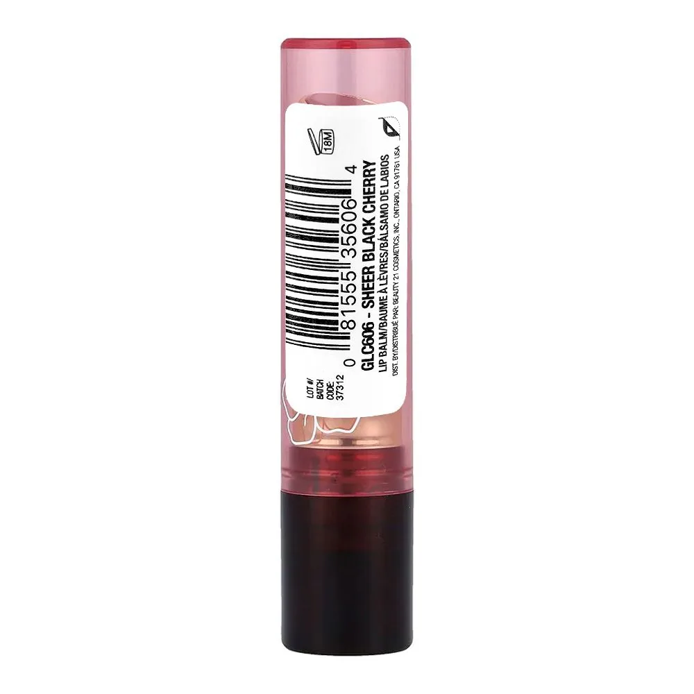 Comfortable casual l.a. girl sheer tint lip balm, glc606 sheer black cherry