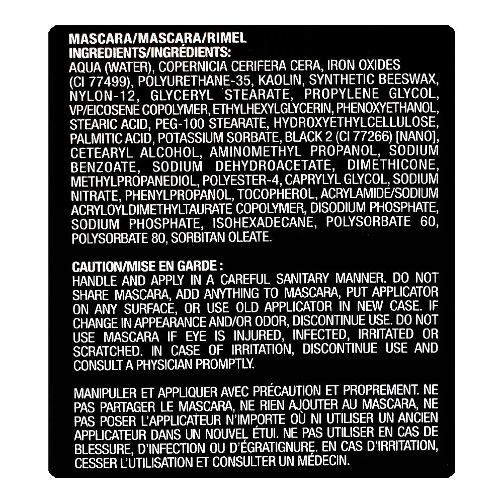 Premium everyday wear l.a. girl volumatic extreme lash-lifting mascara, gms651 ultra black, 10ml