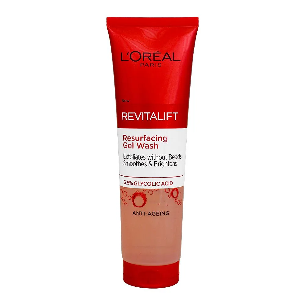 L'Oreal Paris Revitalift Anti-Aging 3.5 Glycolic Acid Resurfacing Gel Wash, 150ml