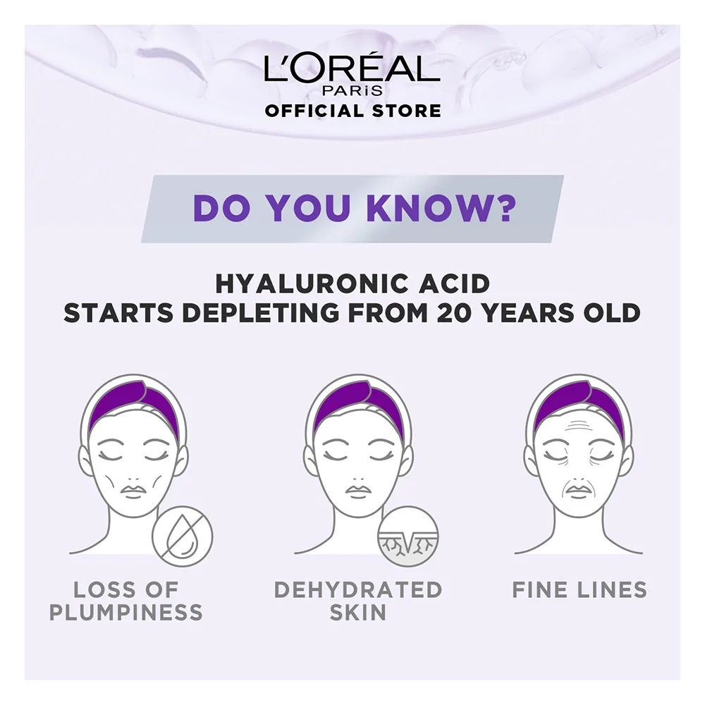 Comfortable casual l'oreal paris revitalift hyaluronic acid hydrating gel facewash, 100ml