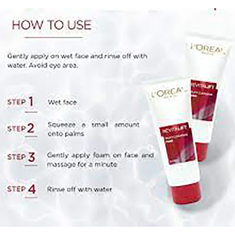 Front angle of l'oreal paris revitalift milky cleansing foam, 100ml