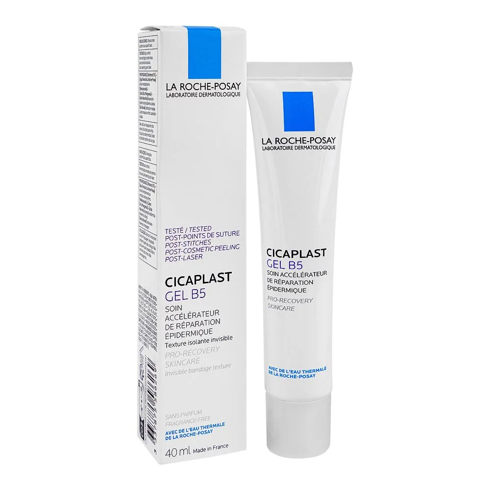 La Roche-Posay Cicaplast Gel B5 Glycerin Skin Protectant 21%, For Dry Cracked, Chapped Skin, 40ml