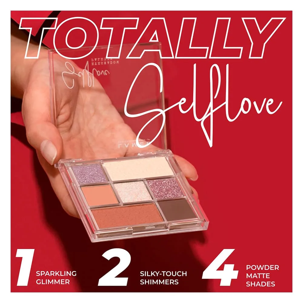 LAMEL Selflove Eyeshadow Palette, 7 Shades, 8.5g, Charmed 401 close up view