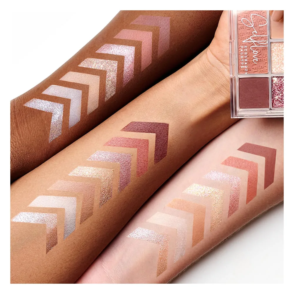 LAMEL Selflove Eyeshadow Palette, 7 Shades, 8.5g, Charmed 401 side angle product image