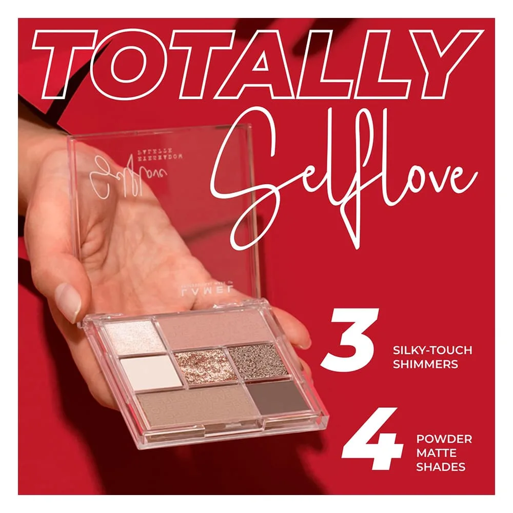 LAMEL Selflove Eyeshadow Palette, 7 Shades, 8.5g, Confident 402 close up view