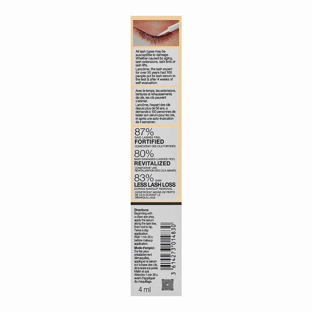 Close-up design of lancome cils booster lash revitalizing eye serum, 4ml