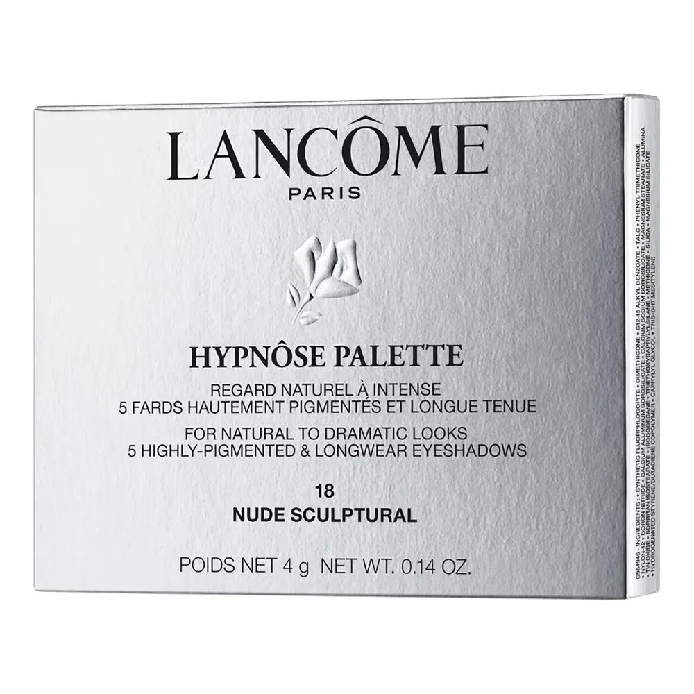 Lancome Hypnose 5-Color Highly Pigmented & Longwear Eyeshadow Palette, 18 Nude Sculptural shades and color detail