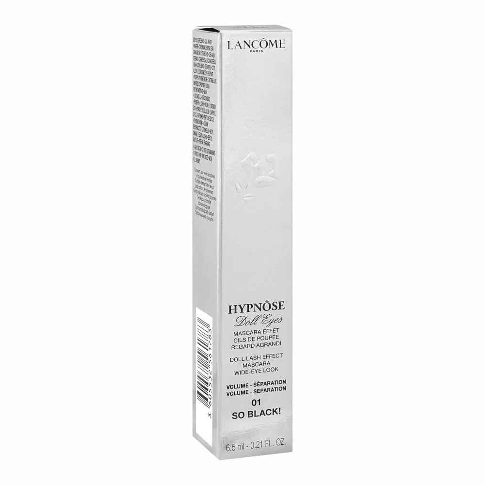 Side view of lancome hypnose doll lash effect mascara, 6.5ml, 01 so black!