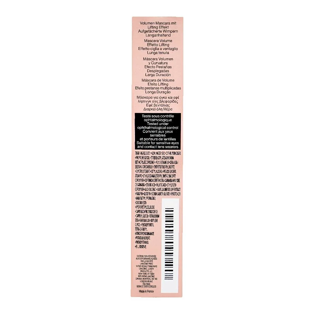 Close-up design of lancome lash idole lash lifting & volumizing mascara, 8ml, 01 glossy black