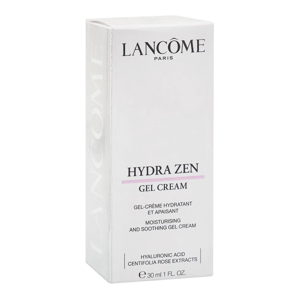 Lancome Paris Hydra Zen Gel Cream, Citric Acid, Hyaluronic Acid, For All Types Of Skin, 30ml