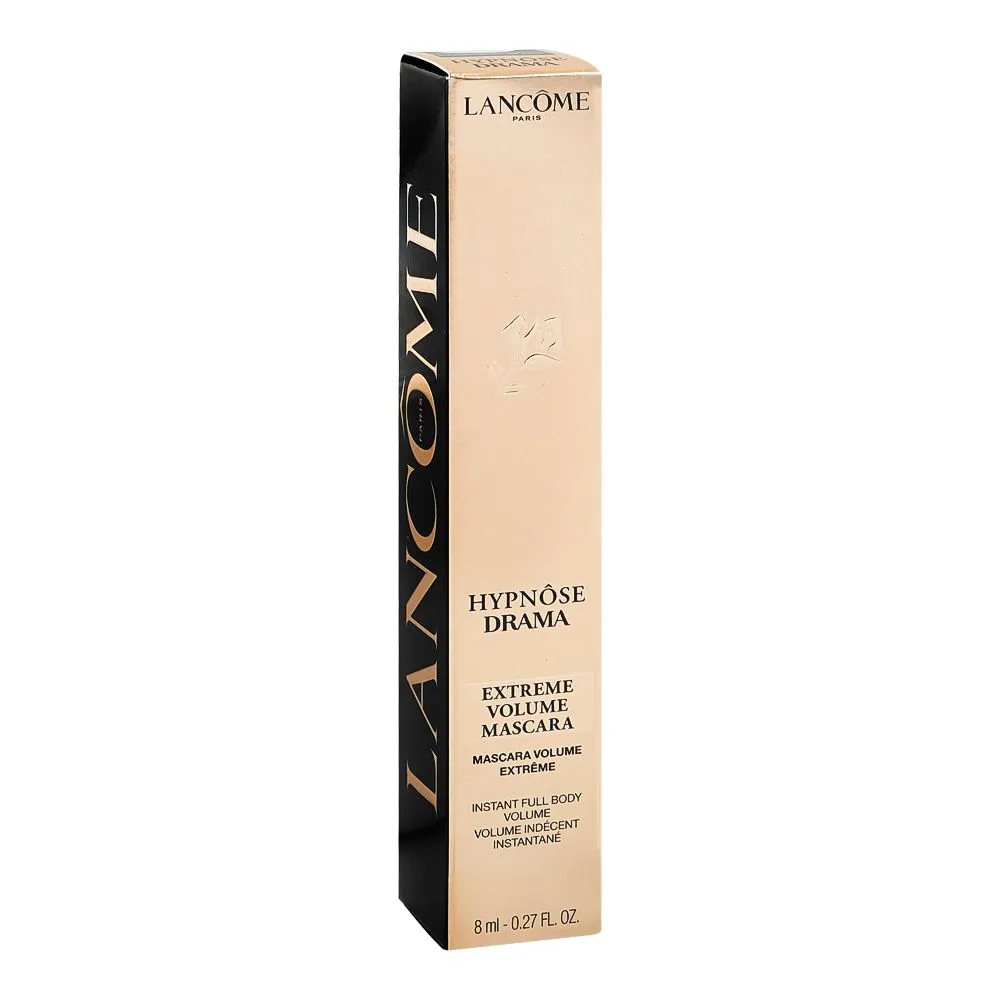 Side view of lancome paris hypnose drama extreme volume mascara, 01 excessive black, 8ml