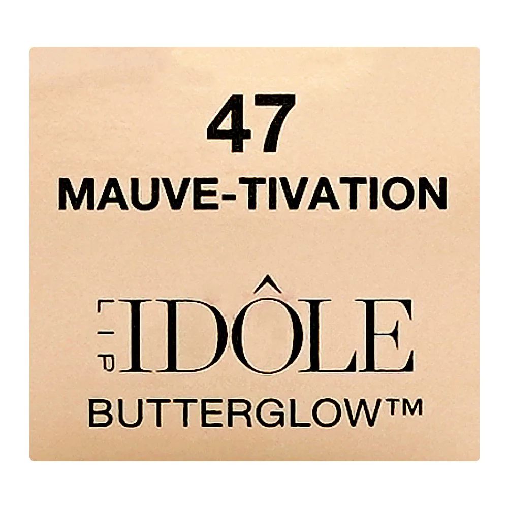 Front angle of lancome paris idole lip butter glow 12% squalane care-in-glow color balm, 47 mauve-tivation, 3g