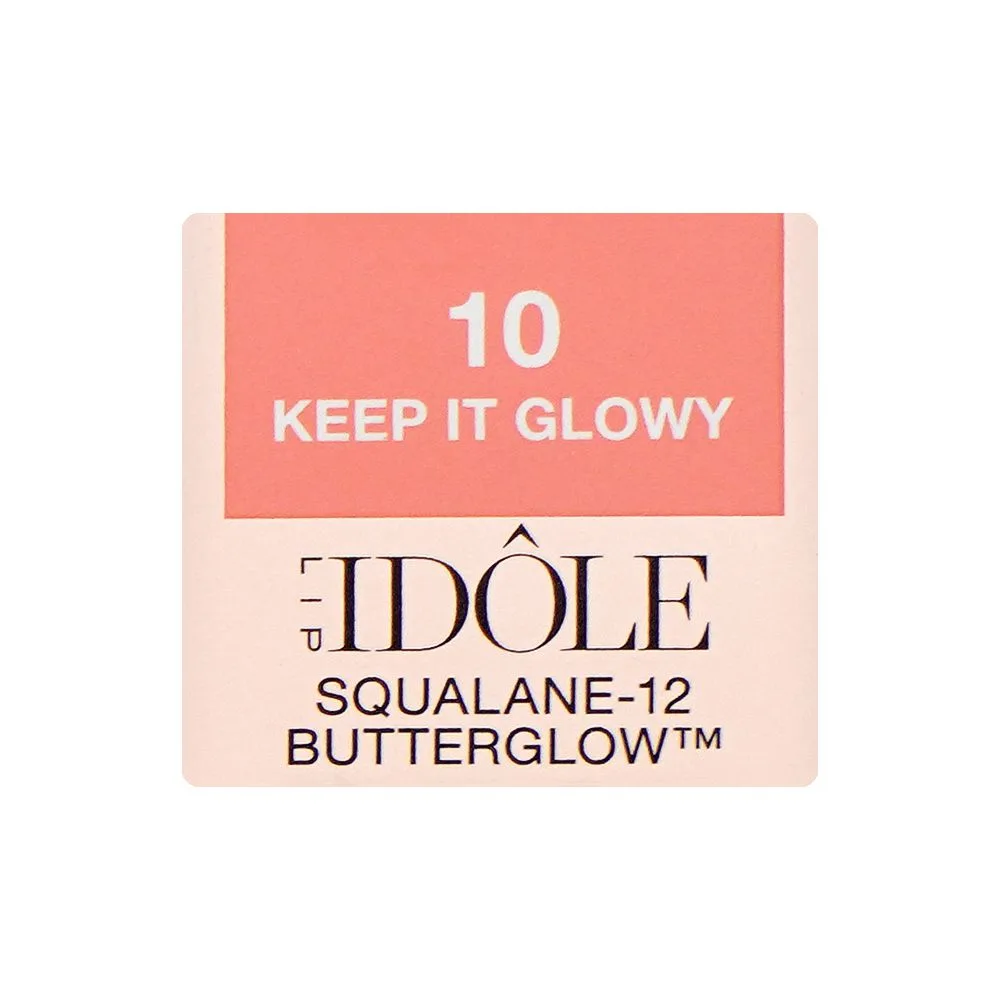 Front angle of lancome paris idole squalane-12 butter glow hydrating lip balm, 3g, 10 keep it glowy