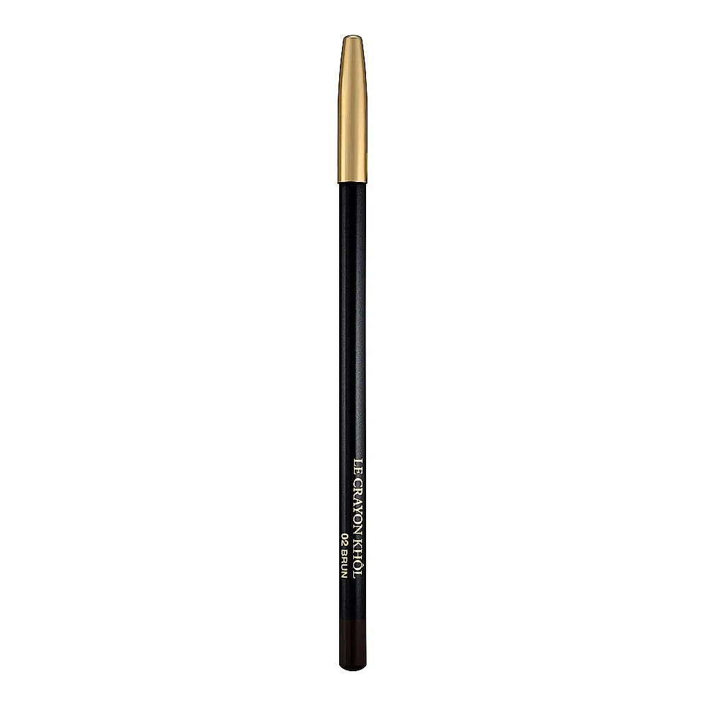 Side view of lancome paris le crayon khol eyeliner, 02 brun