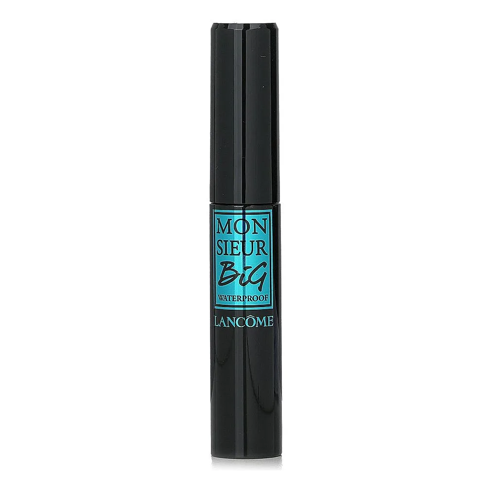 Side view of lancome paris monsieur big grand volume waterproof mascara, 01 big it the new black, 10ml