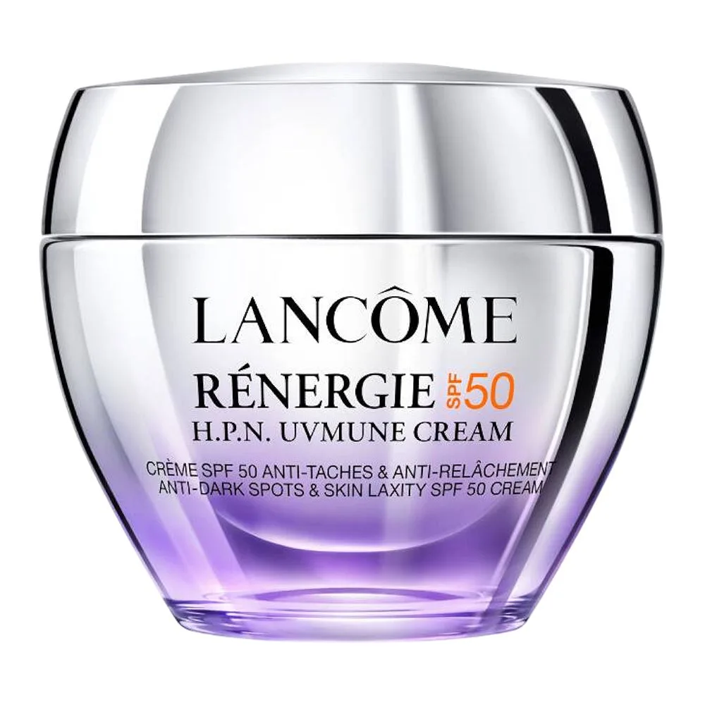 Lancome Paris Renergie SPF50 H.P.N. UV Mune Anti-Dark Spot Cream, Hyaluronic Acid, Niacinamide, For All Types Of Skin, 50ml