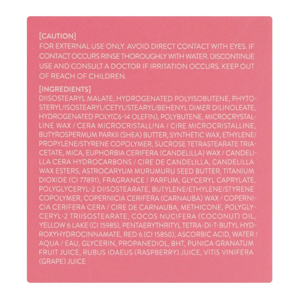 Side view of laneige berry lip sleeping mask, shea butter, vitamin c, 20g
