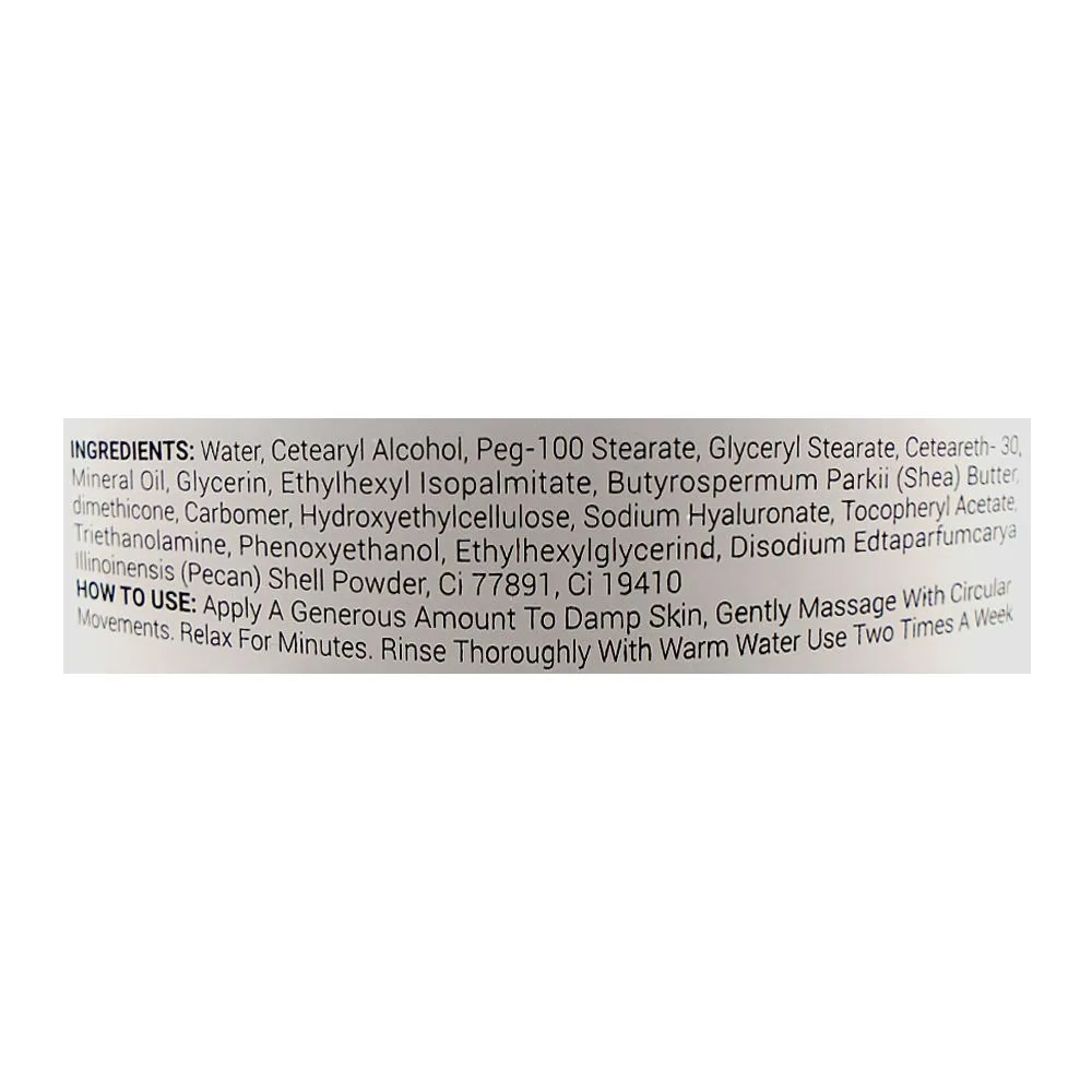 Comfortable casual laurenza aha + bha facial scrub, glycerin, shea butter, for smooth & radiant skin, 100ml