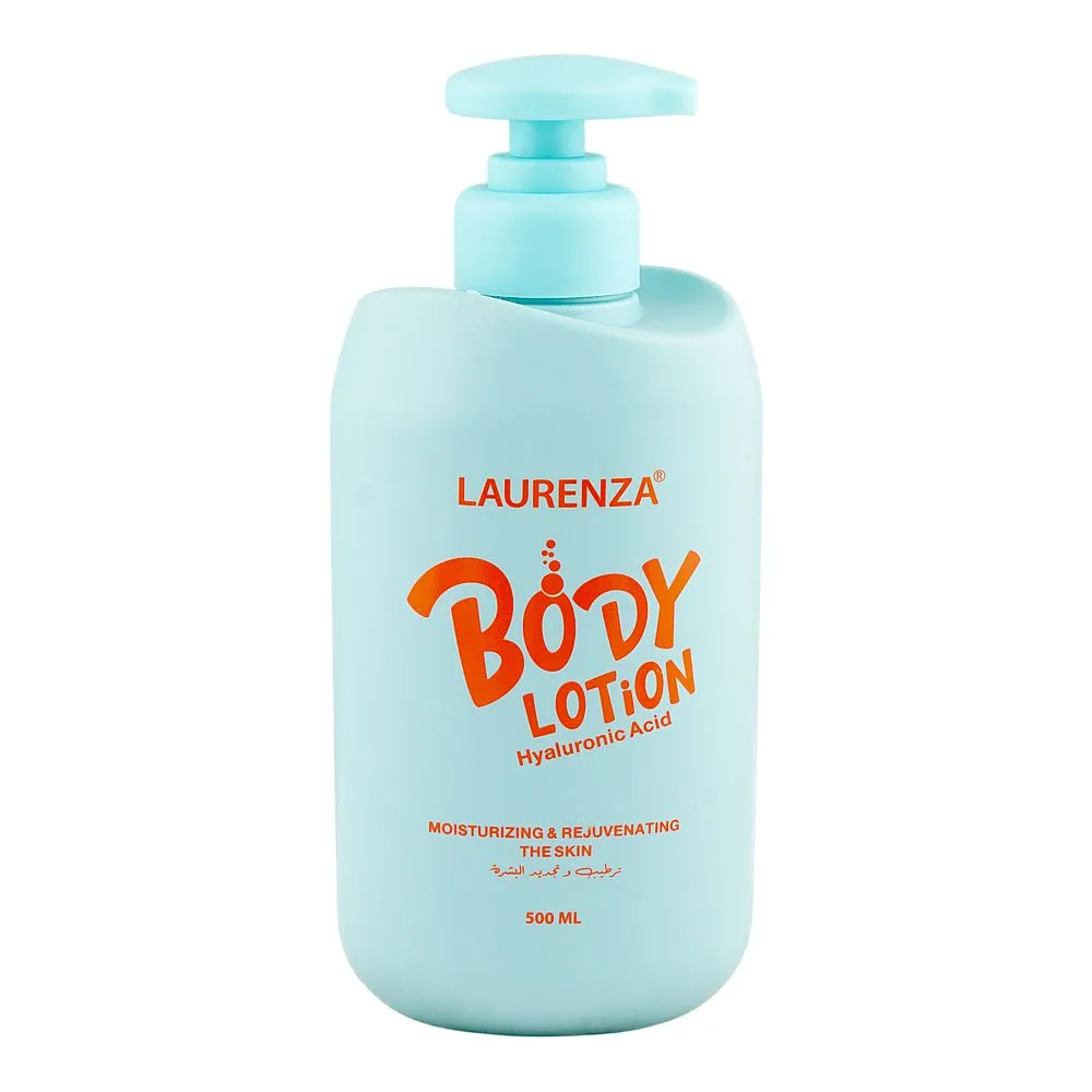 Laurenza Hyaluronic Acid Body Lotion, Glycerin, Citric Acid, For Moisturizing Skin, 500ml