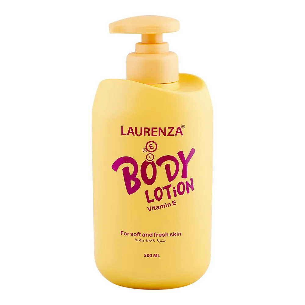 Laurenza Vitamin E Body Lotion, Glycerin, Citric Acid, For Soft & Fresh Skin, 500ml