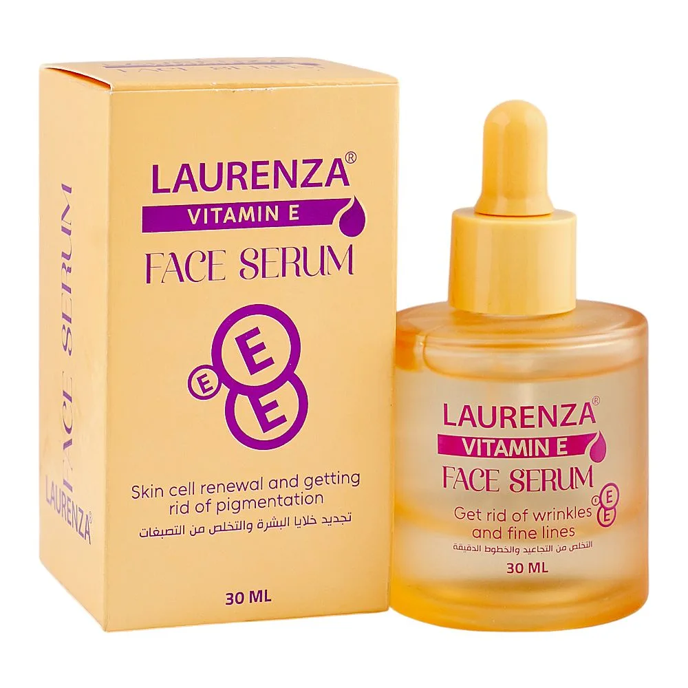 Laurenza Vitamin E Face Serum, Glycerin, Niacinamide, For Skin Pigmentation, 30ml