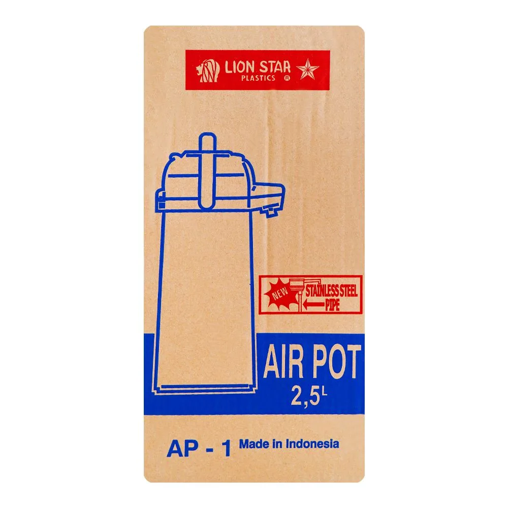 Close-up design of lion star air pot 2.5 liters, pink, ap-1