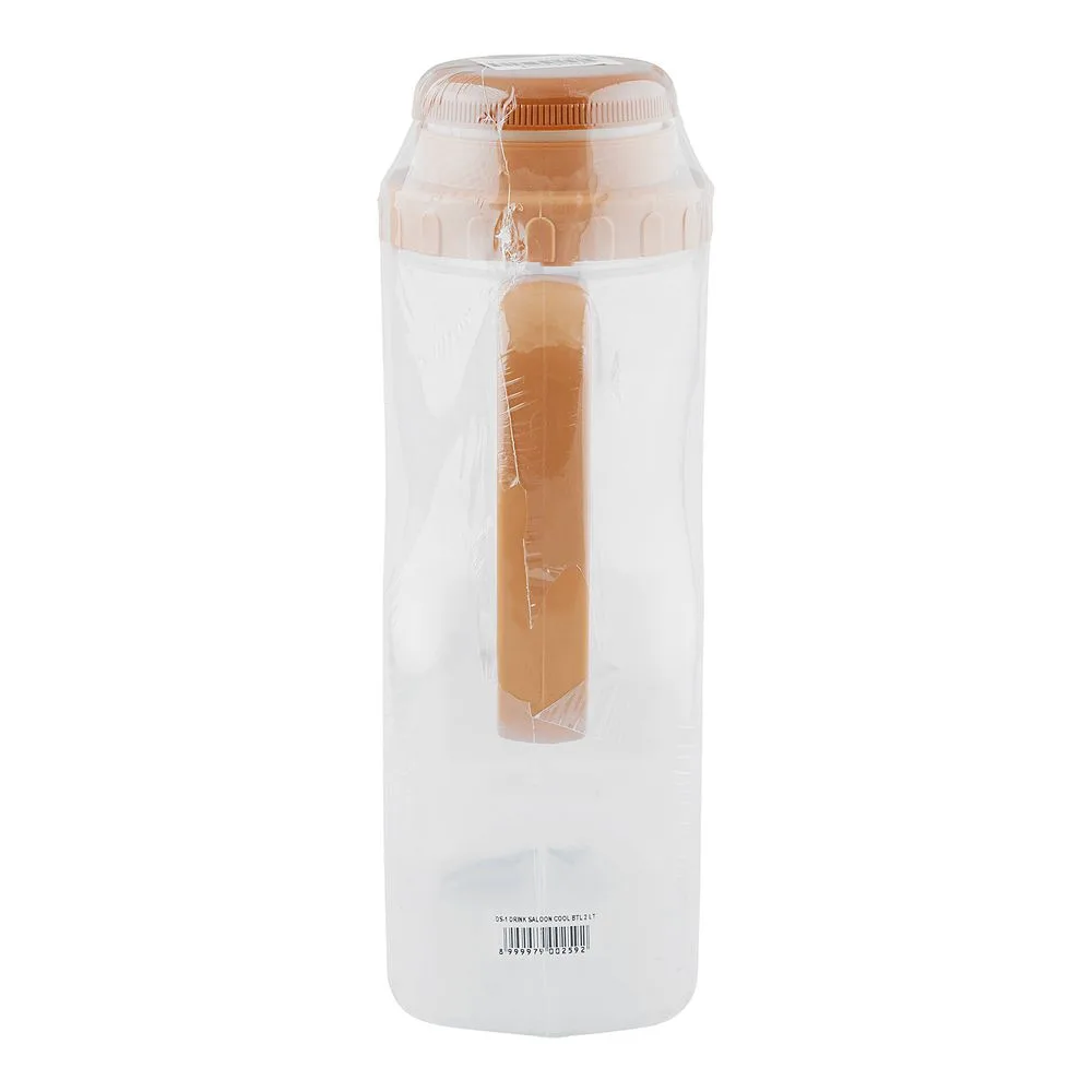 Close-up design of lion star drink saloon cooler, bpa free, brown, 2 liters, ds-1