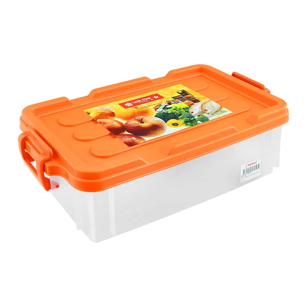 Side view of lion star maxstor container 01, orange, jx-11