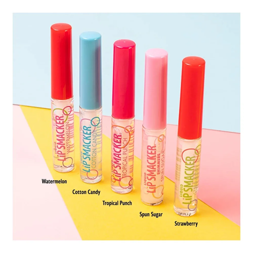 Comfortable casual lip smacker friendship liquid lip gloss party pack, 5 pcs, 14ml